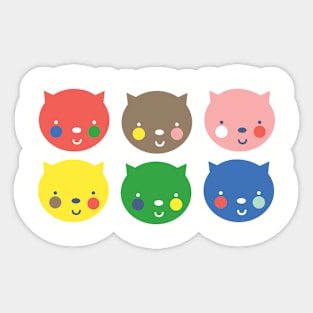 Cheeky Kitties Sticker